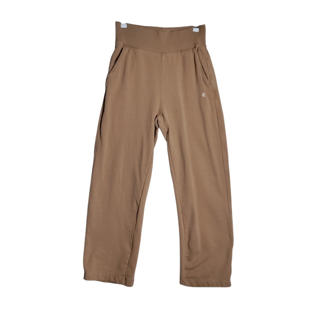 Everlane Organic Cotton sweatpants Pant Tan Brown Medium F-BTM-OCTN-PNT-WDFULL